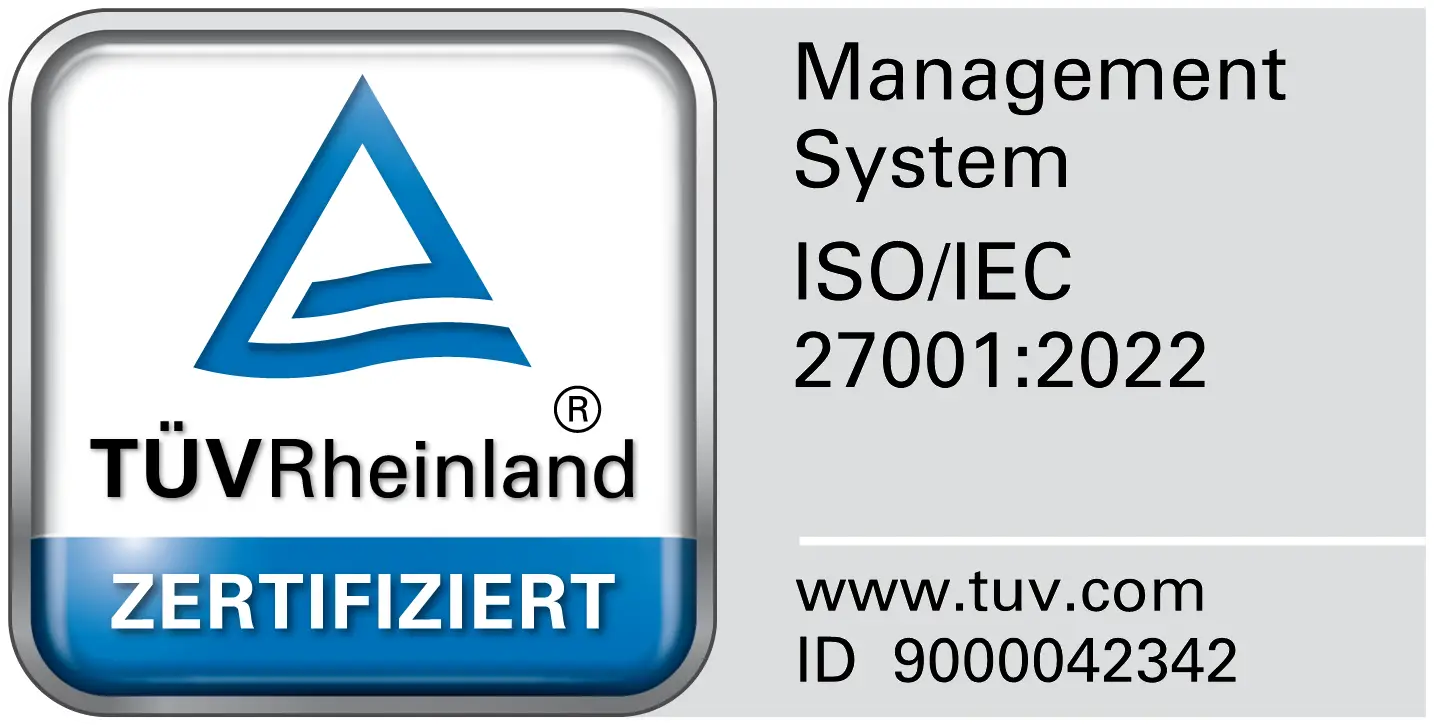 TÜV Rheinland geprüftes Prüfzeichen