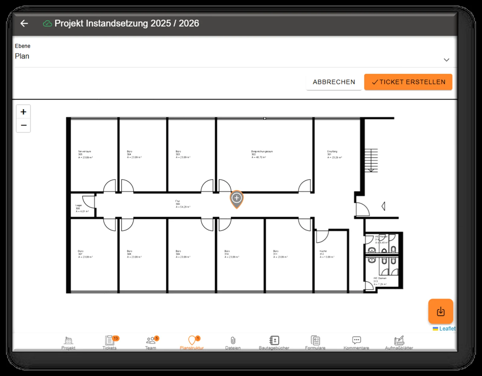 New tickets on the floor plan